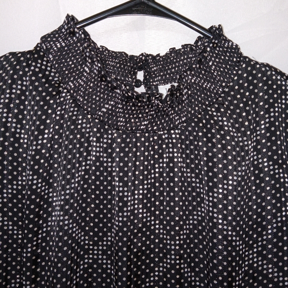 J Crew Factory Women's Ruffle Tiered Mini LS Smocked Neck Dress NEW Sz S $118 - Picture 6 of 13